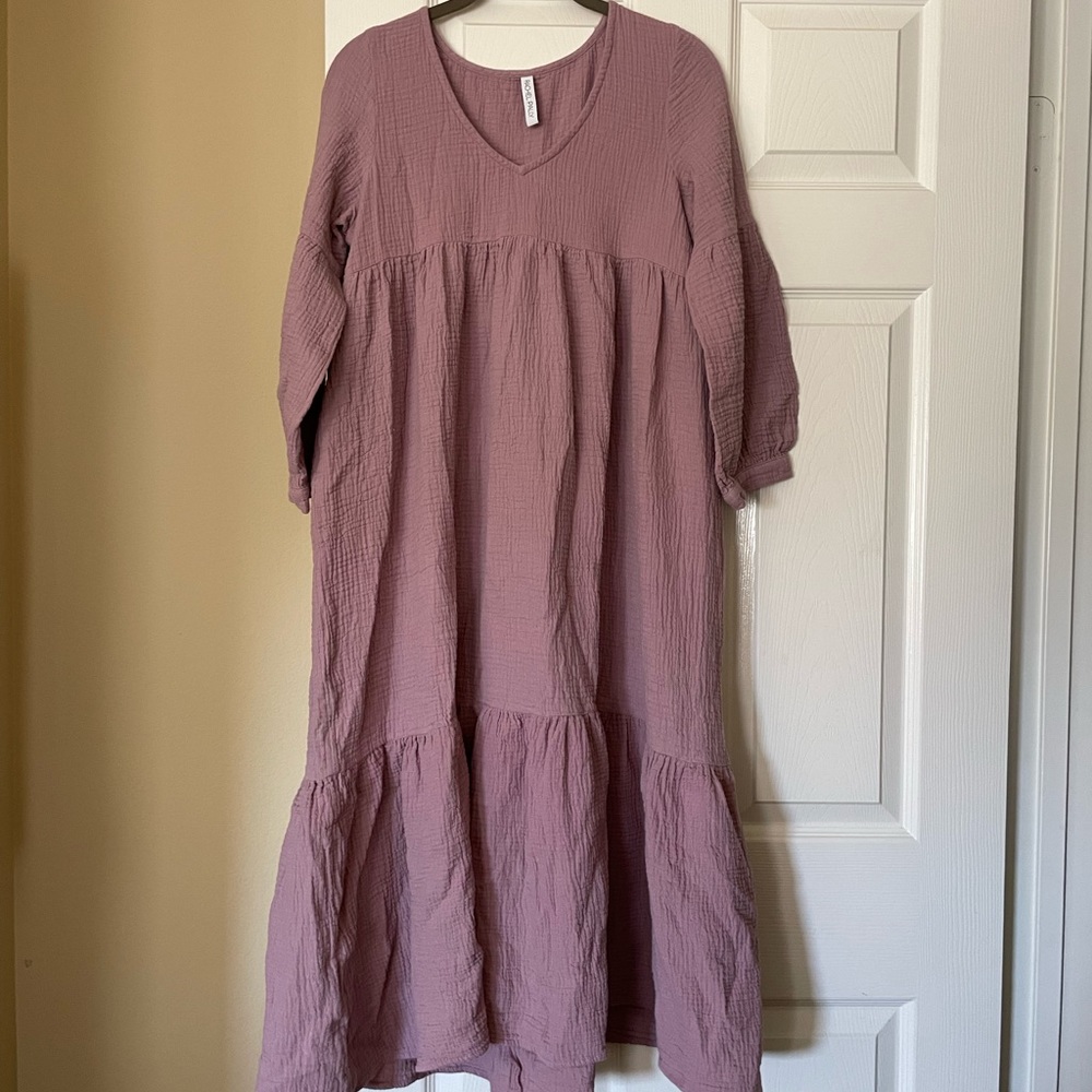Rachel Pally Gauze Cecilia Dress Lilac Small